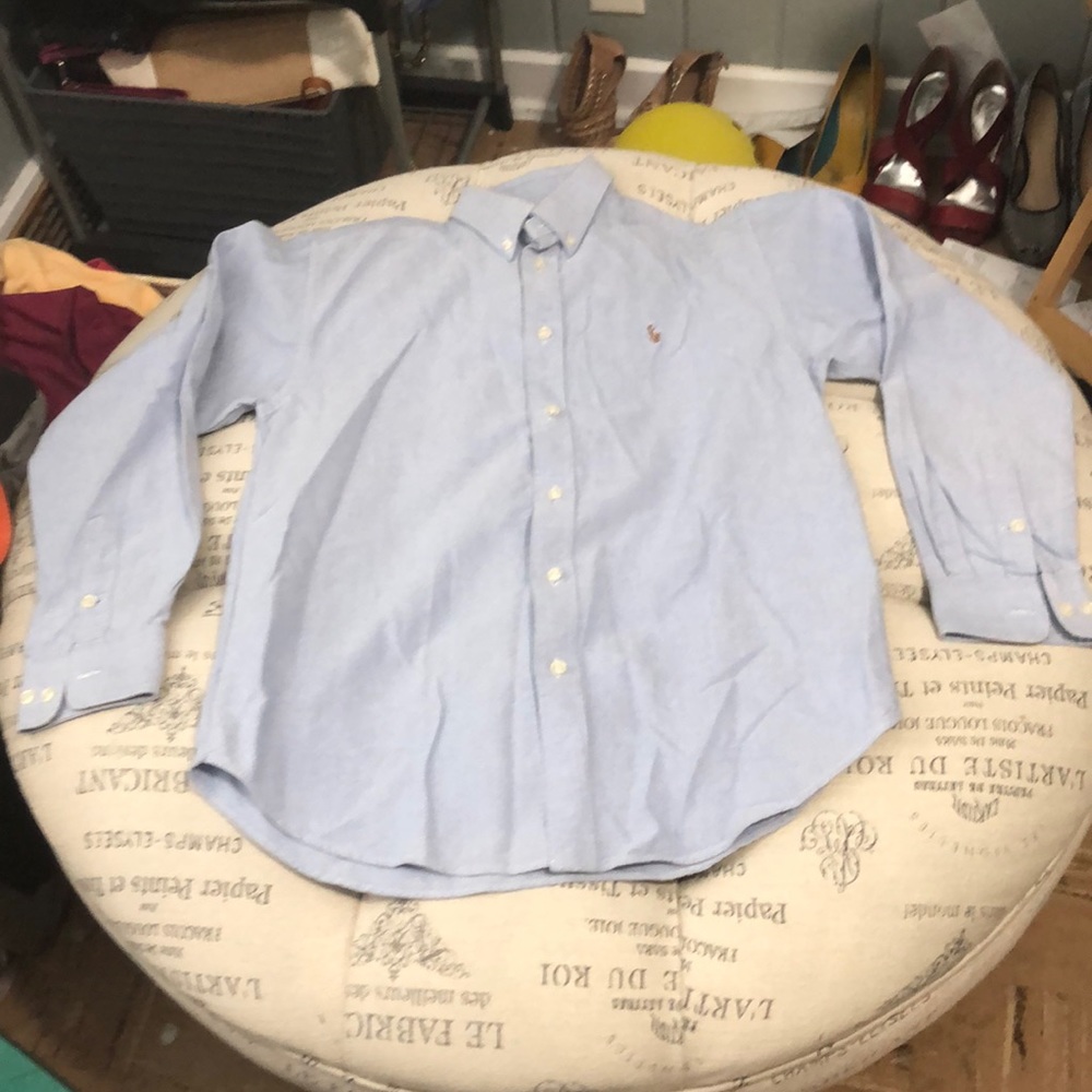 Ralph Lauren blue dress shirt size 16
